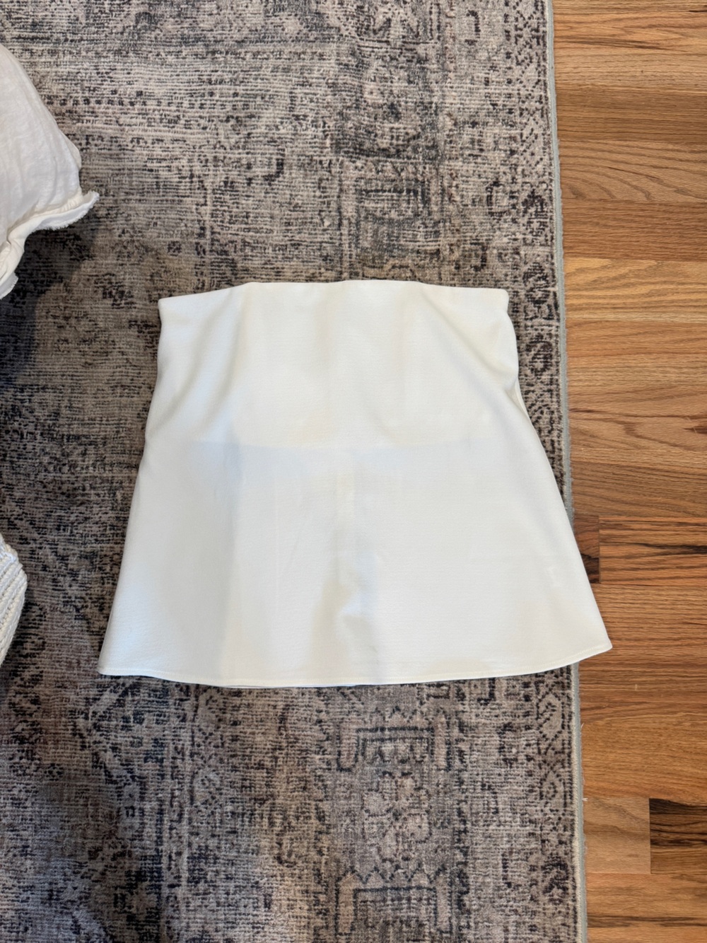 Tuckernuck Strapless Ivory Crepe Marin Top